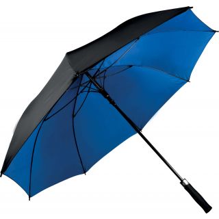 Parapluie bicolore double toile KI2009 - Black / Royal Blue