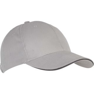 Casquette 6 panneaux Orlando KP011 - Light Grey / Dark Grey