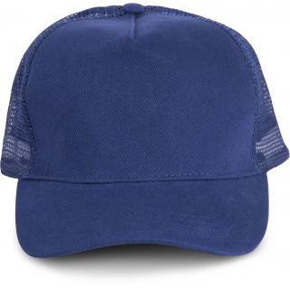 Casquette Trucker 5 panneaux KP137 - Royal Blue / Royal Blue de travers