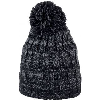 Bonnet à pompon KP534 - Black Twist