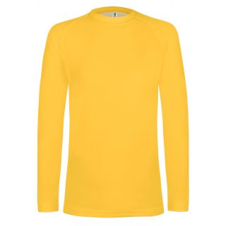 T-shirt sport double peau manches longues unisexe PA005 - Sporty Yellow