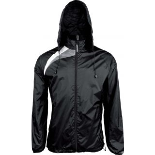 Coupe vent enfant sport PA212 - Black / White / Storm Grey