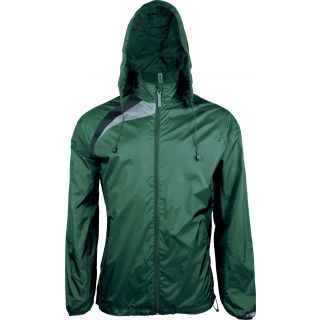 Coupe vent enfant sport PA212 - Dark Green / Black / Storm Grey