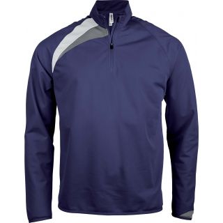 Sweat-shirt enfant d'entraînement 1/4 zip PA329 - Sporty Navy / White / Storm Grey