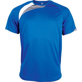 T-shirt sport enfant manches courtes PA437 - Sporty Royal Blue / White / Storm Grey