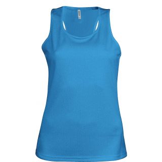 Débardeur femme sport PA442 - Aqua Blue