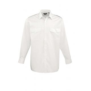 Chemise manches longues homme Pilote PR210 - White