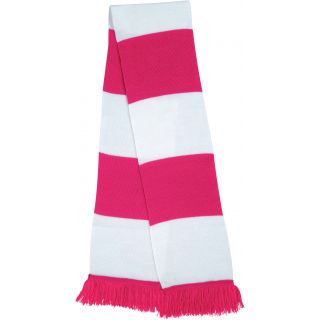 Écharpe bicolore "Team" R146X - Fuchsia / White