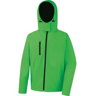Veste softshell homme capuche R230M - Vivid Green / Black
