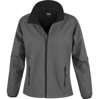 Veste Softshell femme Printable R231F - Charcoal / Black