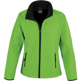 Veste Softshell femme Printable R231F - Vivid Green / Black