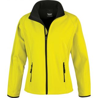 Veste Softshell femme Printable R231F - Yellow / Black