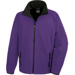 Veste Softshell homme Printable R231M - Purple / Black
