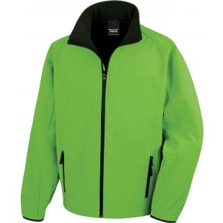Veste Softshell homme Printable R231M - Vivid Green / Black