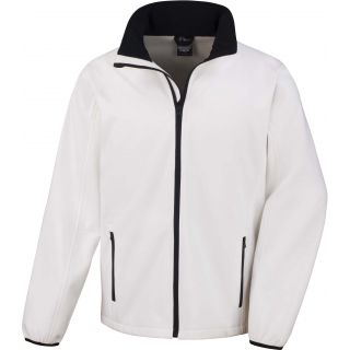 Veste Softshell homme Printable R231M - White / Black