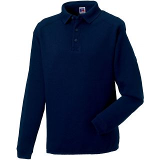Sweat-shirt homme heavy duty col polo RU012M - French Navy