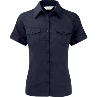 Chemise manches courtes femme twill roll RU919F - French Navy
