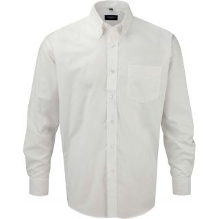 Chemise manches longues homme Oxford RU932M - White