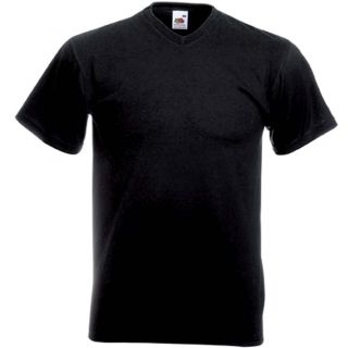T-shirt homme col V Valueweight SC22V - Black