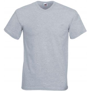 T-shirt homme col V Valueweight SC22V - Heather Grey