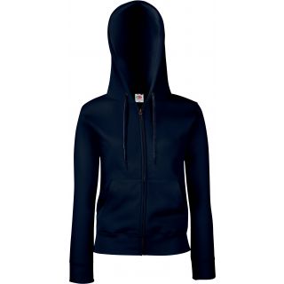 Sweat-shirt femme zippé capuche premium SC62118 - Deep Navy
