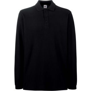 Polo homme manches longues premium SC63310 - Black