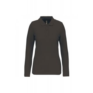 Polo manches longues femme WK277 - Dark Grey
