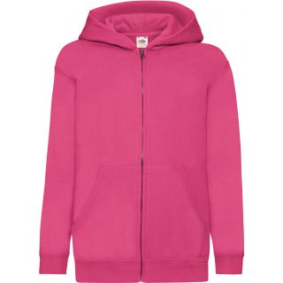 Sweat-shirt enfant zippé à capuche classic SC62045 - Fuchsia