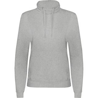 Sweat- shirt col roulé PETROS gris chiné