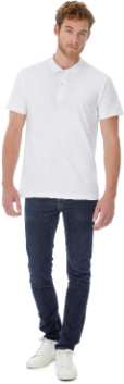Polo de tous types en vente avec de nombreux modèles et coloris disponibles chez Textile Direct Polo homme manches courtes ID.001 PUI10 - White en vente chez Textile Direct