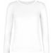 T-shirt manches longues femme #E190 White - XS