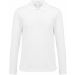 Polo manches longues Cool Plus® adulte White - XS