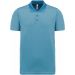 Polo chiné manches courtes adulte Steel Blue Heather - S