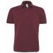 Polo homme manches courtes heavymill HEA - Burgundy