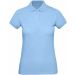 Polo femme bio Inspire PW440 - Sky Blue