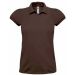 Polo femme manches courtes heavymill PW460 - Brown
