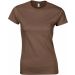 T-shirt femme col rond softstyle 6400L - Chestnut