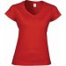 T-shirt femme col V Softstyle GI64V00L - Red