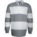Polo rugby K215 - Light Grey / White