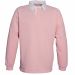 Polo homme rugby uni col blanc K217 - Pink