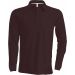 Polo homme manches longues K243 - Chocolate