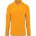 Polo homme piqué manches longues K256 - Yellow