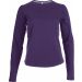 T-shirt femme manches longues col rond K383 - Purple