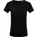 T-shirt femme col rond manches courtes K389 - Black