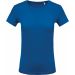 T-shirt femme col rond manches courtes K389 - Light Royal Blue