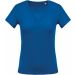 T-shirt femme col V manches courtes K390 - Light Royal Blue