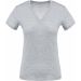 T-shirt femme col V manches courtes K390 - Oxford Grey