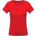 T-shirt femme col V manches courtes K390 - Red