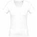 T-shirt femme col V manches courtes K390 - White