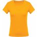 T-shirt femme col V manches courtes K390 - Yellow